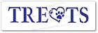 Pet Lovers Stencil Paw Print Text TREATS Washable and Reusable 2 sizes available