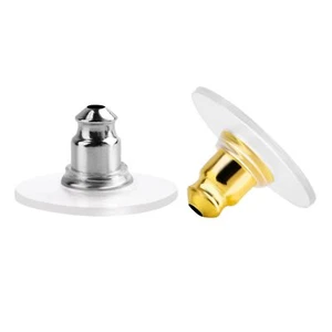 120Pcs Earring Backs Clutch Ear Locking w/ Pad for Studs Fishhook Heavy Earrings - Picture 1 of 8