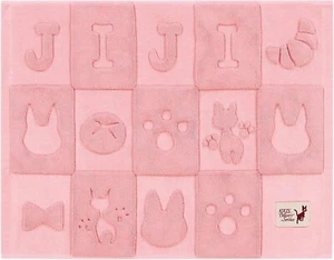 JIJI Bathroom Mat PInk Kiki's Delivery Service 45×60cm Towel Cotton Ghibli Japan - Picture 1 of 6