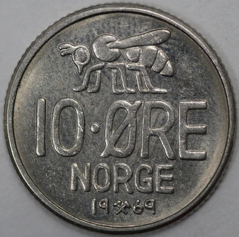 1969 Norway 10 Ore (#3) Cover