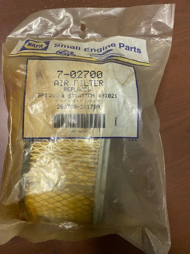 FILTRO DE AIRE NAPA 7-02700 REEMPLAZA BRIGGS & STRATTON 491021 Foto 1 de 1