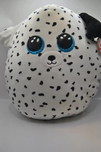 Dalmatian Stuffed Pillow by TY Black and White in Color 14" by 14". - Picture 1 of 24
