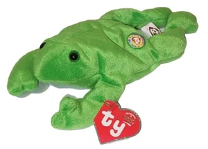 NMT* TY Beanie Baby LEGS BBOC EXCLUSIVE Original 9 Frog MWNMT Stuffed Animal Toy - Picture 1 of 11