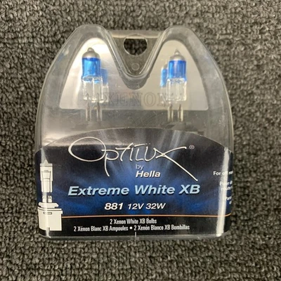 Hella H71071222 Optilux Extreme White XB Bulbs 881 Xenon Pair Of Bulbs - Image 1 of 4