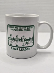Boy Scouts of America (BSA), Calcasieu Area Council, 11 oz Mug White And Green - Picture 1 of 4