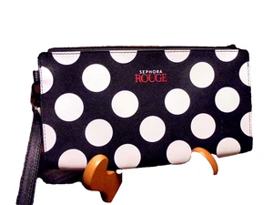 Neu Sephora ROUGE 2018 Sammlerstück Kosmetiktasche/Beutel (schwarz/weiß gepunktet) 102 - Bild 1 von 4