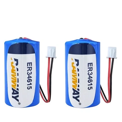 Brand New 2PCS ER34615 3.6V 1900mAh Non-rechargeable Battery with White Plug - Image 1 of 3