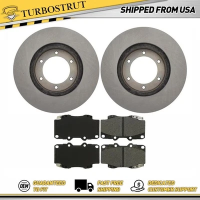 Kit de pastillas de freno y rotores delanteros centrados OE para Toyota Hilux Toyota 2004-2009 Foto 1 de 4