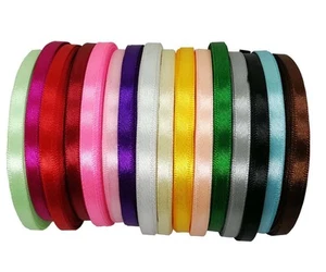 JESEP 16 Rolls 400 Yards Solid Satin Fabric Ribbon Multi-Color Packing - Picture 1 of 7