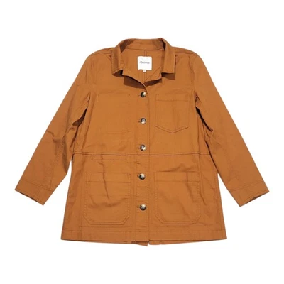 Madewell Women's MEDIUM Ashford Chore Barn Utility Jacket Nutmeg Orange READ  - Image 1 of 4