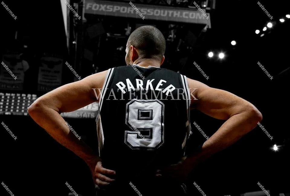 Foto foco RW16 Tony Parker San Antonio Spurs 8x10 11x14 16x20 Foto 1 de 1