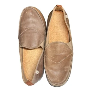 Spenco Orthotic Men's Leather Slip-On Siesta Desert Khaki Size 14 D Lk Nw - Picture 1 of 9