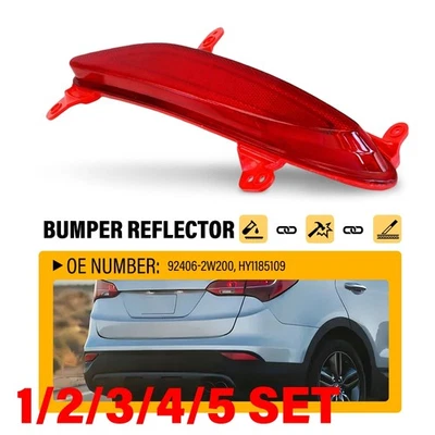 Задний пассажирский бампер отражатели для 2013-2016 Hyundai Santa Fe Sport красный 1-5SET - Изображение 1 из 4