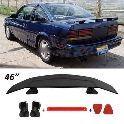 46" Car Rear Trunk Spoiler Wing Lip Matte Black For Chevrolet Cavalier 2001-2024 - Imagem 1 de 4