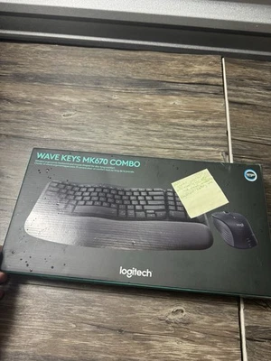 Logitech - Wave Keys MK670 Combo Ergonomic Wireless Keyboard and Mouse - Image 1 of 4