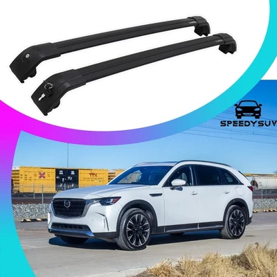 Barra transversal 2P para Mazda CX90 2024-2026 portaequipajes de techo riel de carga accesorios Foto 1 de 4