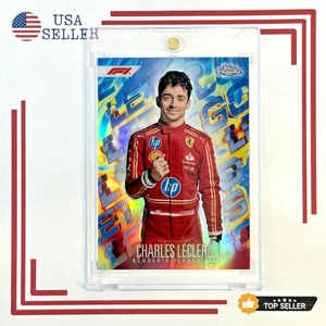 2024 Topps Chrome F1 Formula 1 #Leg-3 CHARLES LECLERC Let's Go Case Hit SSP Sp - Picture 1 of 2