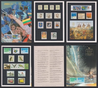 Juego Año Oficial Lituania 2004 MNH aXF Completo como Emitido con Sellos y Bloques Foto 1 de 4
