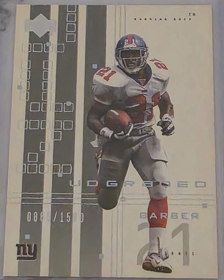 TIKI BARBER 2000 Upper Deck UD Graded /1500 #55 New York Giants - Image 1 of 3