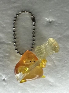 Dragon Quest 1.5" Clear Crystal Yellow Hammerhood Plastic Figure Keychain - Picture 1 of 3