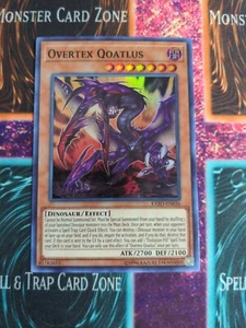 Yu-Gi-Oh! Overtex Qoatlus EXFO-EN036 Unlimited Super Rare NM a1/ - Picture 1 of 4
