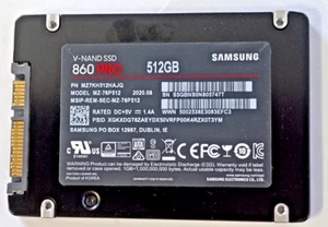MZ-76P512 - Unidad de estado sólido interna Samsung 860 Pro 512 GB SATA 6 Gb/s 3D 2,5" - Imagen 1 de 4