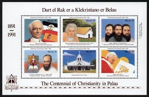 PALAU, SCOTT # 288, MINI SHEET MNH CENTENNIAL OF CHRISTIANITY IN PALAU, RELIGION - Picture 1 of 1