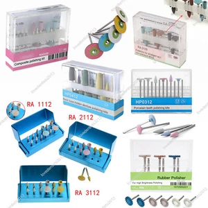 Dental Diamond Porcelain Zirconia Polishing Kit Low Speed Contra Angle - Picture 1 of 78