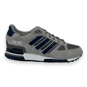 Adidas Originals ZX 750 Grau Weiß Blau Gr. 43 1/3 , 44 2/3 Sneaker Herren GY7515 - Bild 1 von 5