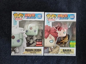 Funko Pop! Naruto Shippuden Exclusive Set MADARA UCHIHA #1583 & GARRA #1649, New - Picture 1 of 6