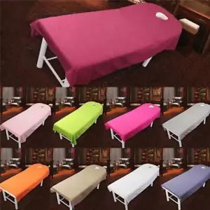 Beauty Bed Sheet Massage SPA Salon Table Cover With Face Breath Hole NEW - Bild 1 von 28