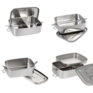 GRÄWE Edelstahl-Brotdose, Lunchbox, Aufbewahrung belegte Brote und Obst - Bild 1 von 27