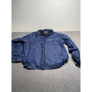 Polo Sport Ralph Lauren Herren Windbreaker Jacke Full Zip Navy Blau Sportlich L - Bild 1 von 9