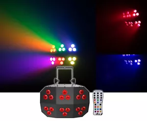 Chauvet DJ Wash FX 2 DMX RGB+UV Eye Candy Effect Dance Floor Wash Light+Remote - Picture 1 of 9