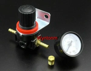 Turbo Manual Boost Regulator Controller MBC Wastegate Top Port w/ Gauge - Foto 1 di 4