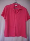 Dark Pink Short sleeve Size M Blouse c.b. collections polyester