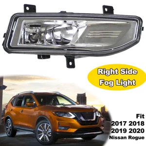 Front Bumper Fog Light Lamp w/Bulbs For 17-20 Nissan Rogue Right Passenger Side - Picture 1 of 8