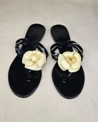 Sandalias Chanel Camelia Jelly Talla 38 EU Foto 1 de 4