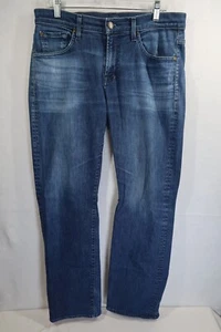 7 For All Mankind Jeans Mens 34x32 Austyn Relaxed Distressed Stretch Workwear - Picture 1 of 10