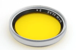 Original B+W 32.5E 2x Gelb Filter Gelbfilter für ⦰ 32.5mm Filtergewinde - Picture 1 of 2