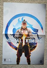 Mortal Kombat 1 Liu Kang GameStop Promo Poster Banner 2023 Rare NFS Collectors 
