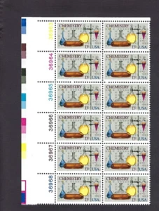 US Scott# 1685 1976 13c Block of 12 Chemistry see note for P#'s UL VF MNH - Picture 1 of 2