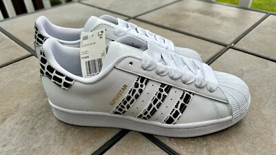 Adidas Superstar Original Informal Rayas Leopardo Zapatos Para Mujer Talla 8.5 Foto 1 de 4