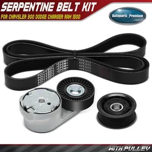 3Pcs Serpentine Belt Drive Component Kit for Chrysler 300 Dodge Charger Ram 1500 - Picture 1 of 10