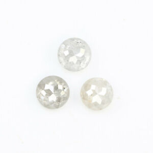 Natural White 3.90 MM Round Rose Cut 0.89 CT Polished Loose Melee Diamond 
