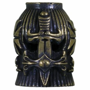 Prince Helmet Lanyard Paracord/Leather Bead in Brass by Lion ARMory - Picture 1 of 4