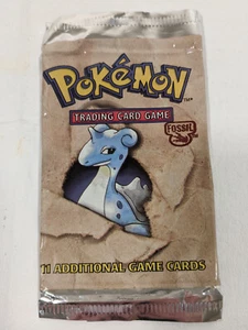 Pokemon Fossil Set LAPRAS Art EMPTY Pack - Picture 1 of 2
