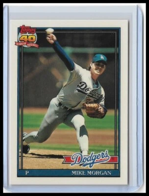 1991 Topps Tiffany - Mike Morgan #631 - Image 1 of 2