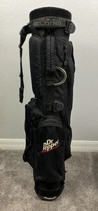 Vintage Dr Pepper Golf Bag Made By Bedding Black 4-way Multiple Pockets - Picture 1 of 12
