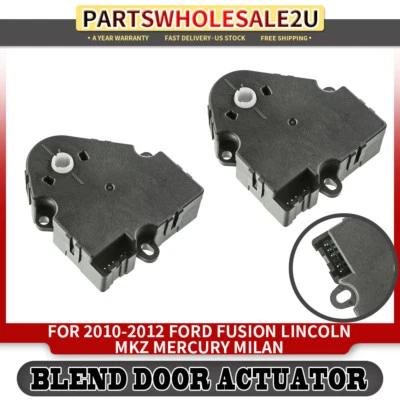2x HVAC Heater Door Actuator for Ford Fusion Lincoln MKZ Mercury Milan 2010-2012 - Image 1 of 4